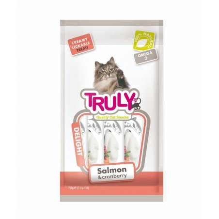 Truly - Cat Creamy Lickable Salmon & Cranberry 70g - (WP11379)
