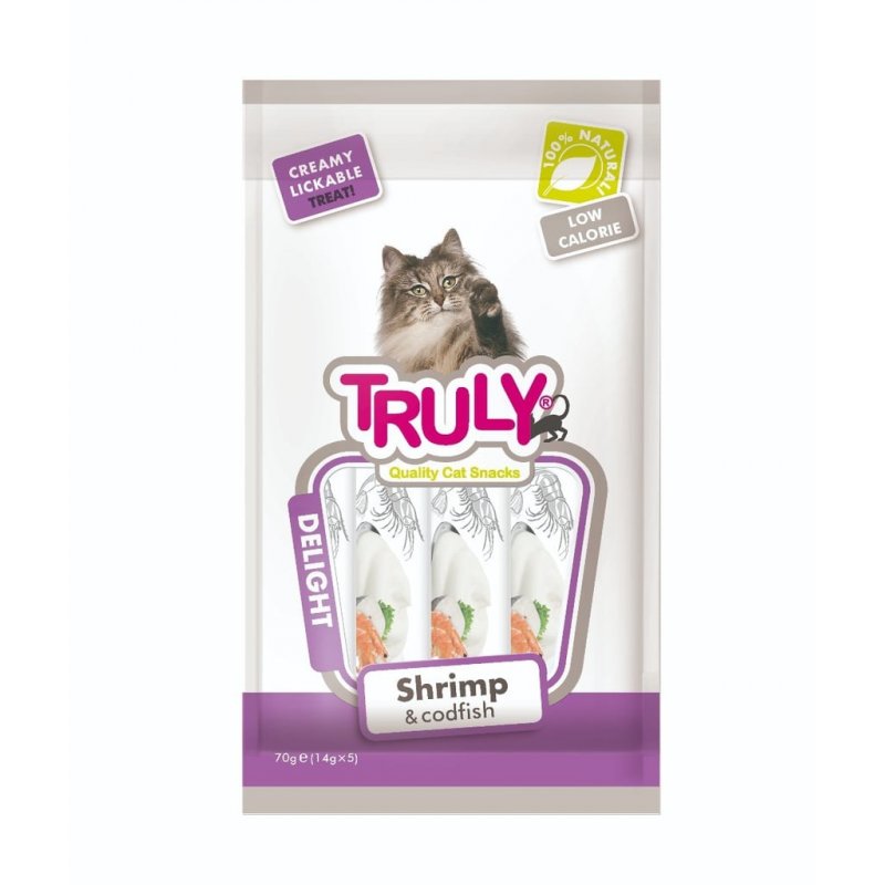 Truly - Cat Creamy Lickable Shrimp & Codfish 70g - (WP11377)