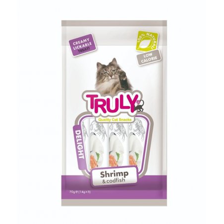 Truly - Cat Creamy Lickable Shrimp & Codfish 70g - (WP11377)