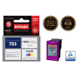 Activejet AH-703CR ink (replacement for HP 703 CD888AE Premium 21 ml color)
