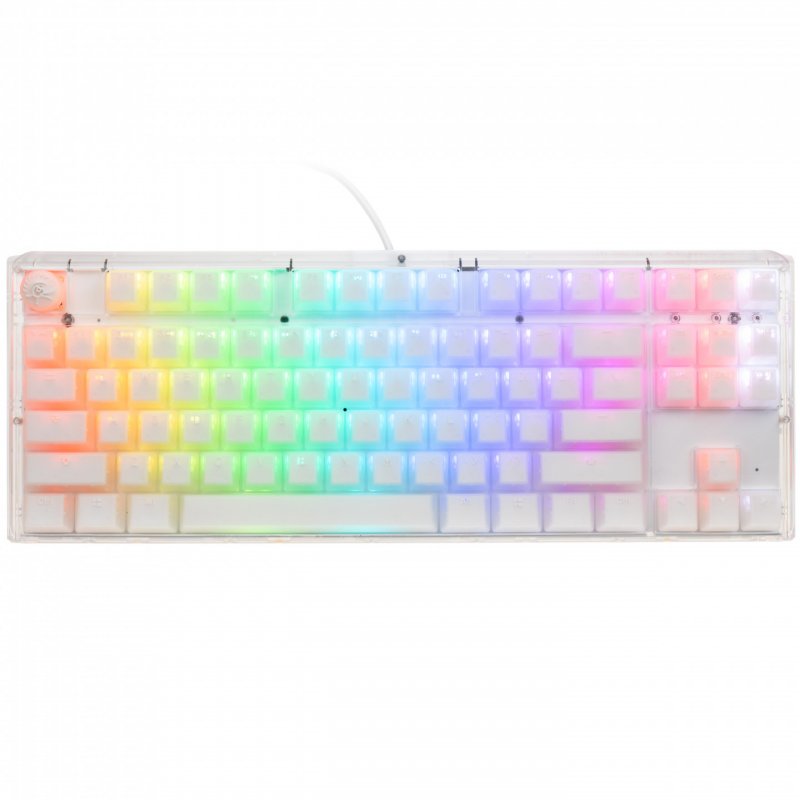Ducky One 3 Aura White TKL Gaming Tastatur, RGB LED - Kailh Jellyfish Y (US)