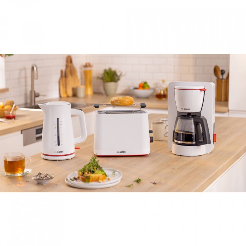 Kompakt-Toaster MyMoment TAT3M121 (weiß, 950 Watt, für 2 Scheiben Toast)