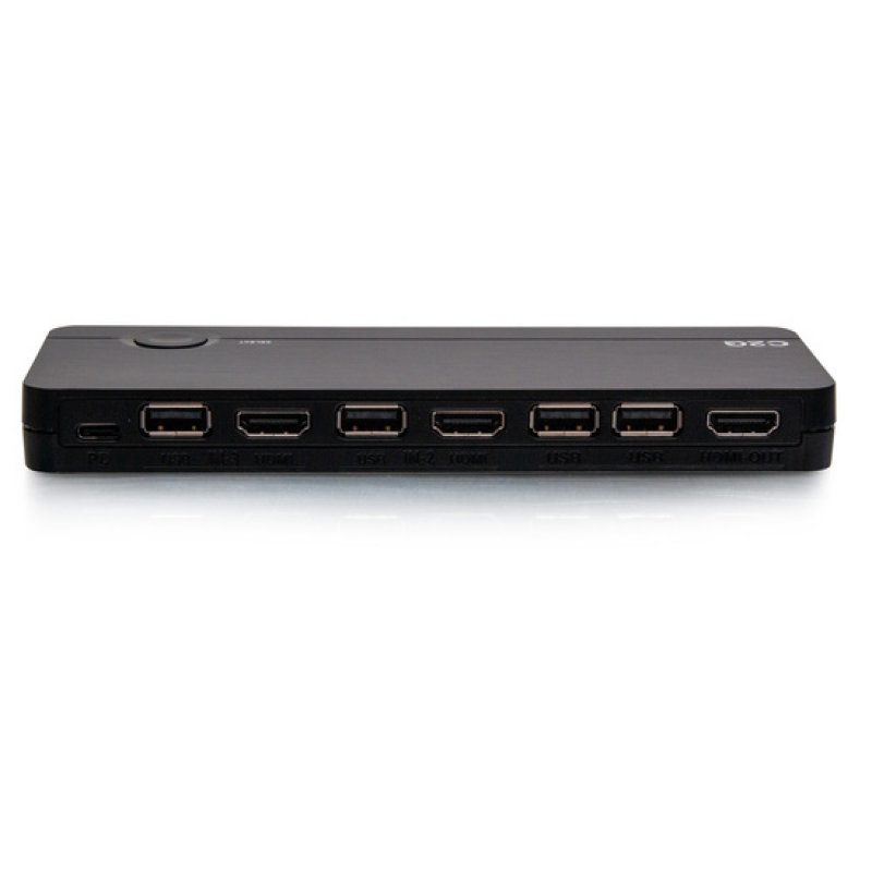 C2G Commutateur KVM USB-C/HDMI 3 entrées combinées vers HDMI 1 sortie avec Power Delivery - 4K 60Hz