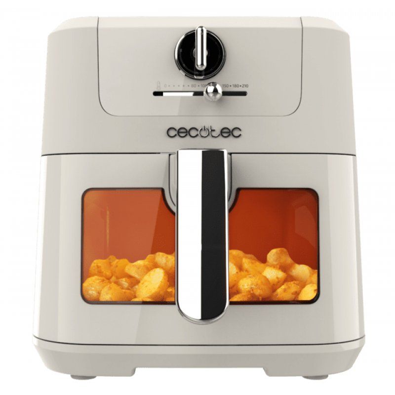 Cecotec Antique 5000 Window Unique 5 L Autonome 1500 W Friteuse d’air chaud Blanc