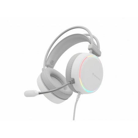GENESIS NEON 613 Casque Avec fil Arceau Jouer USB Type-A Blanc