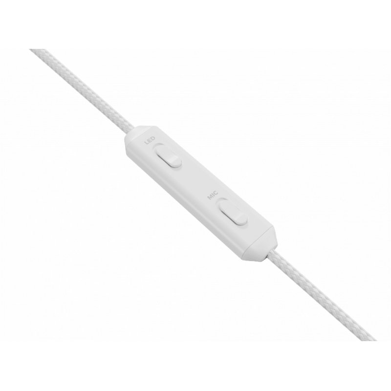 GENESIS NEON 613 Casque Avec fil Arceau Jouer USB Type-A Blanc