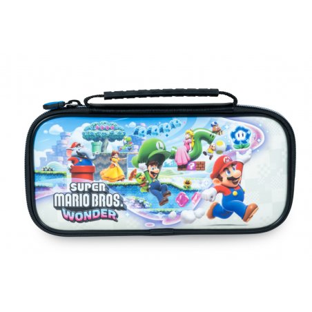 Pochette de transport deluxe Game Traveler Super Mario Wonder pour Nintendo Switch, Switch lite et Switch OLED