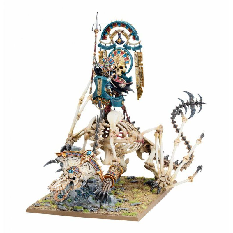 Warhammer ToW - Tomb Kings of Khemri Roi des Tombes / Prêtre Liche sur Dragon d'Os Nécrolithe
