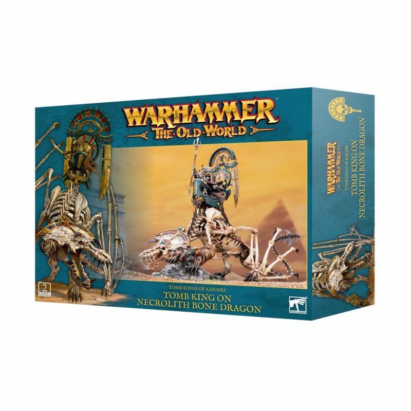 Warhammer ToW - Tomb Kings of Khemri Roi des Tombes / Prêtre Liche sur Dragon d'Os Nécrolithe