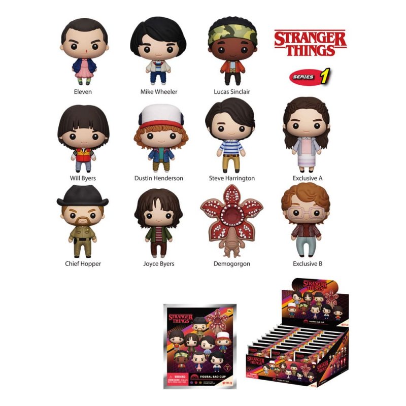 Stranger Things présentoir porte-clés sac à dos Series 1 (24)