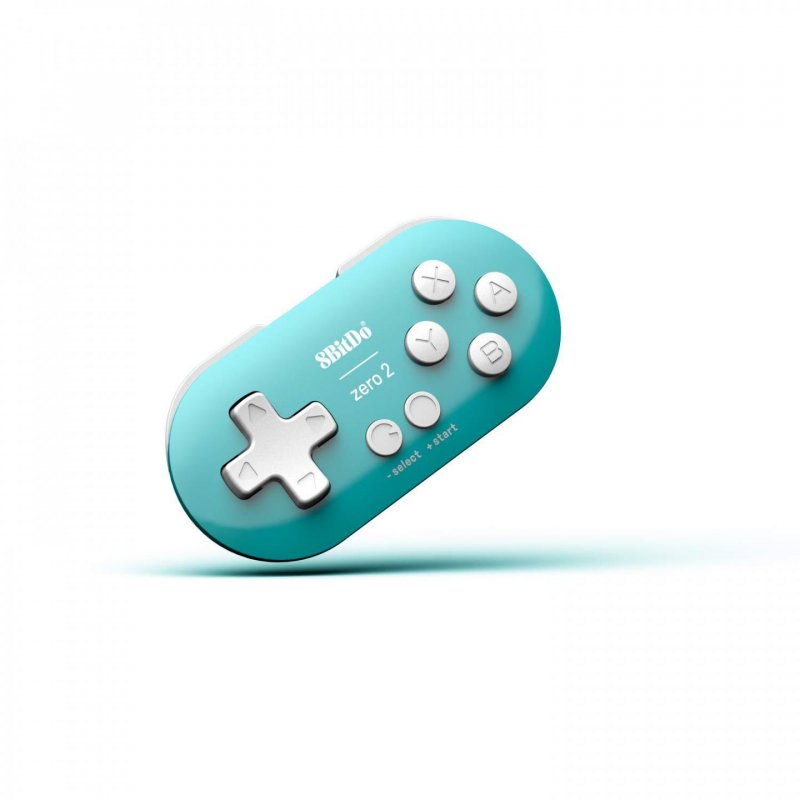 8Bitdo Zero 2 Turquoise Bluetooth Manette de jeu Numérique Android, MAC, Nintendo Switch, Nintendo Switch Lite, PC