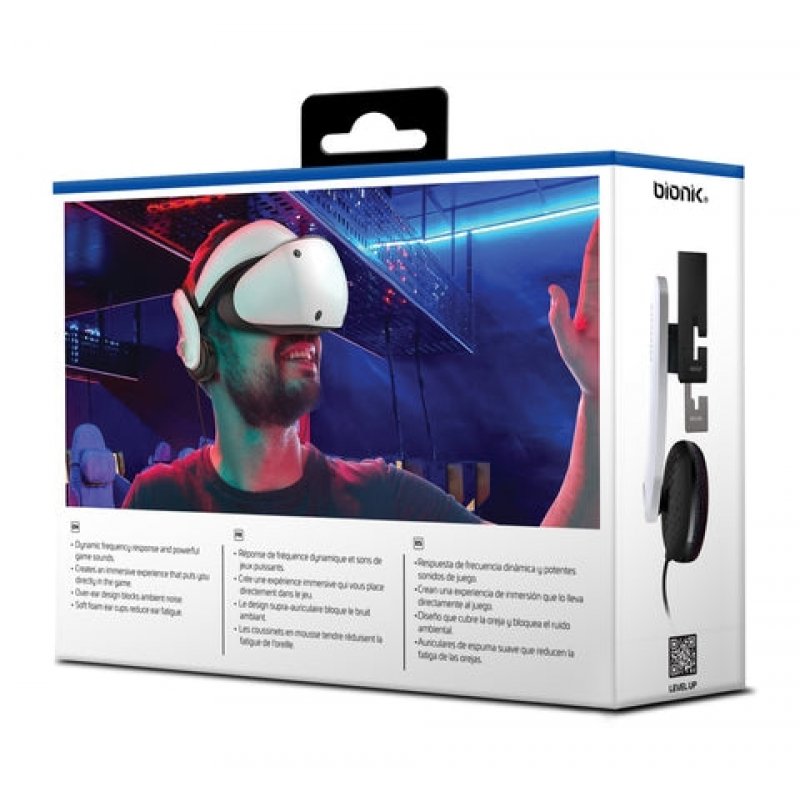 BIONIK Mantis Pro Écouteurs Avec fil Arceau Jouer Noir, Blanc