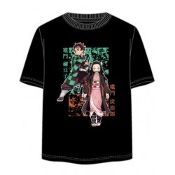 DEMON SLAYER - Tanjiro & Nezuko - T-Shirt Unisex Noir (XL)