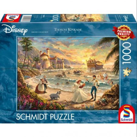 Thomas Kinkade Studios: Disney Dreams Collection - The Little Mermaid Celebration of Love (1000 Teile)