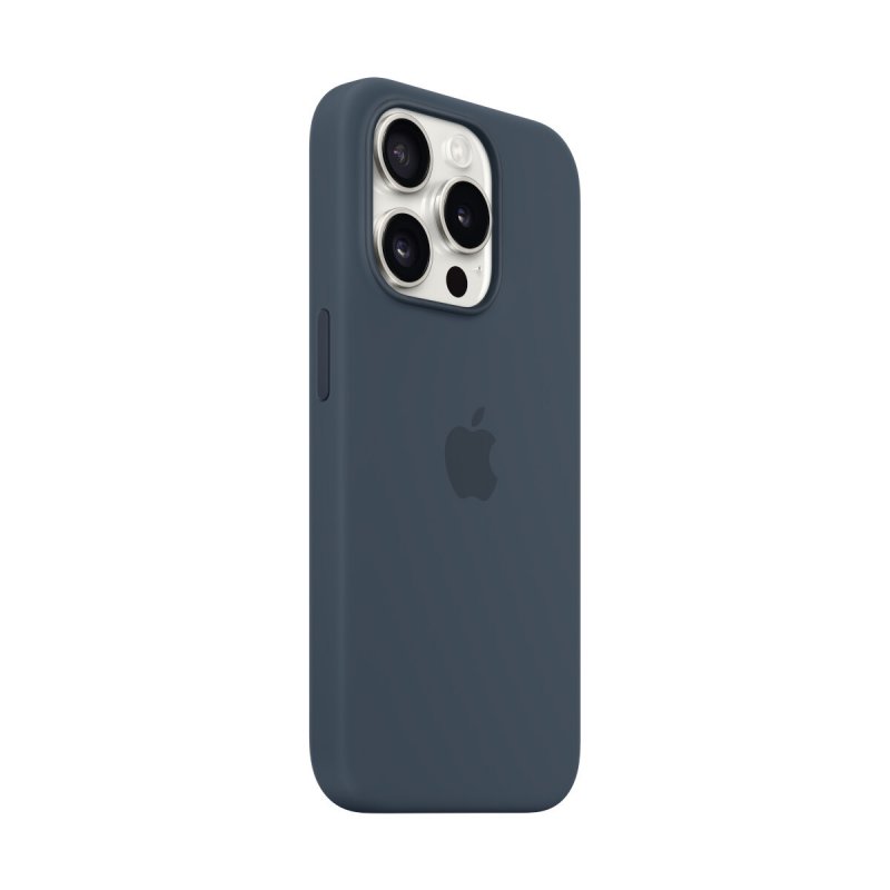 IPHONE 15 PRO SILICONE CASE WITH MAGSAFE - STORM BLUE