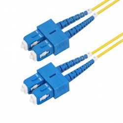 StarTech.com 1m (3.3ft) SC to SC (UPC) OS2 Single Mode Duplex Fiber Optic Cable, 9/125µm, 40G/100G, Bend Insensitive,