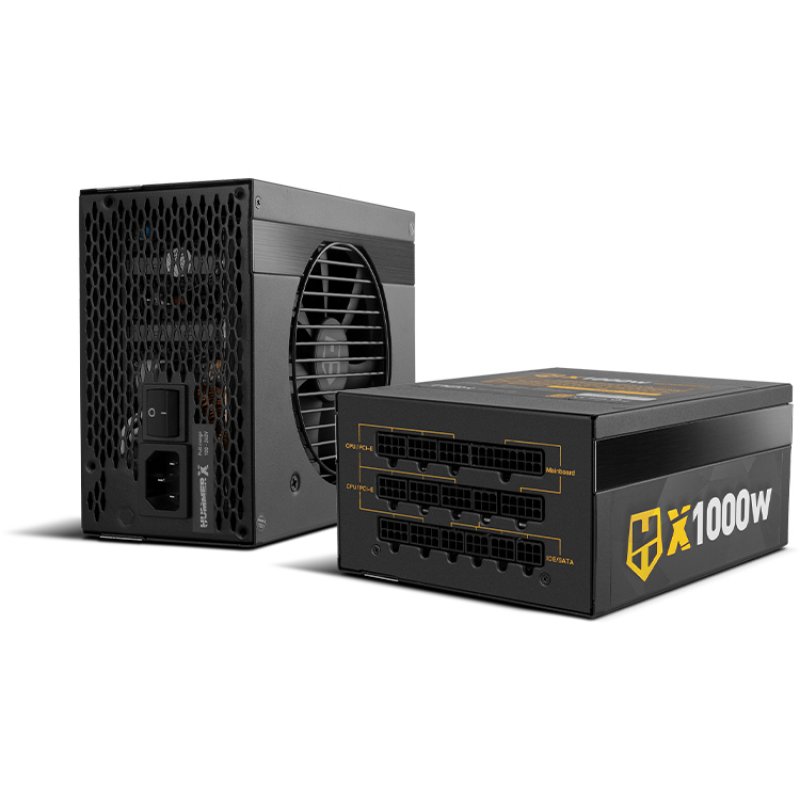 NOX HUMMER X 1000W PLUS GOLD power supply unit 24-pin ATX Black