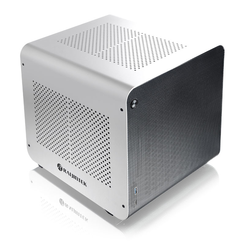 Raijintek compatible METIS EVO AL Mini-ITX-Gehäuse - argent