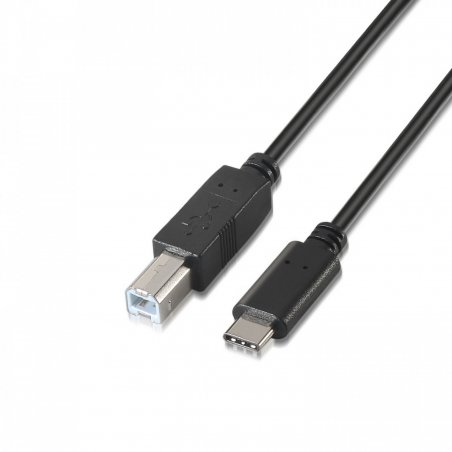 AISENS A107-0054 câble USB 2 m USB 2.0 USB C USB B Noir