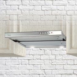 Akpo WK7LIGHT50IX cooker hood Semi built-in (pull out) Stainless steel 220 m³/h E