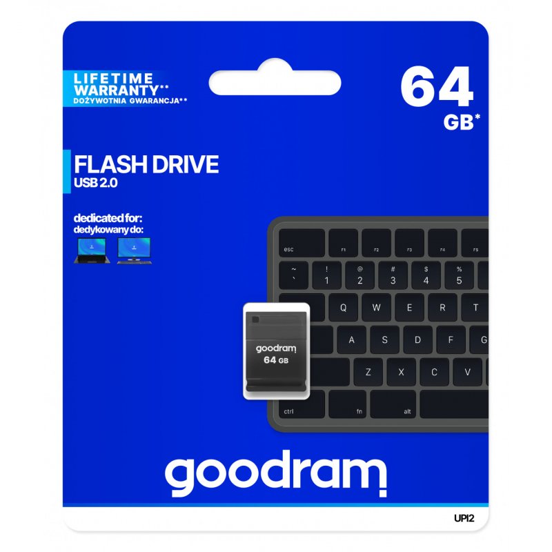 Goodram UPI2 lecteur USB flash 64 Go USB Type-A 2.0 Noir
