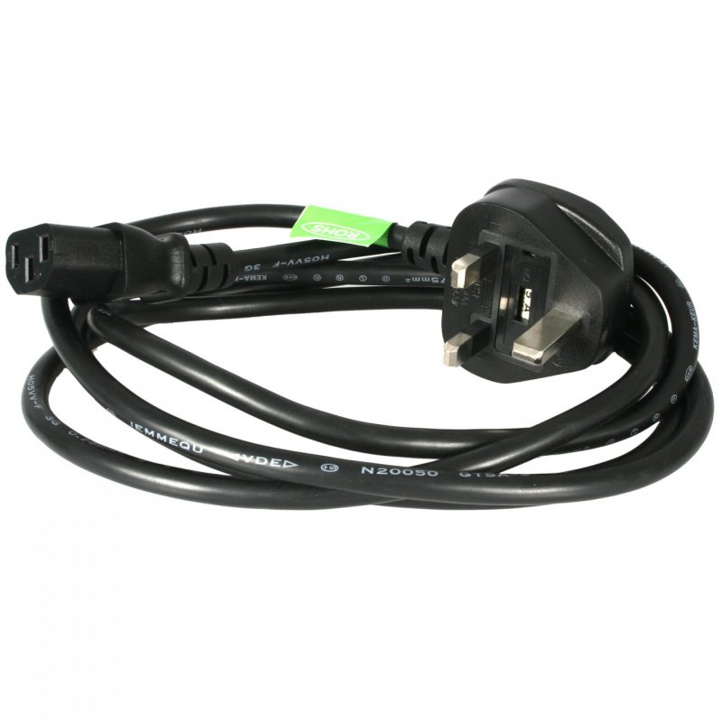 1.8m Standard UK Computer Power Cord