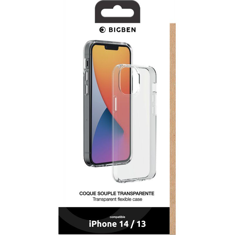 Bigben Connected SILITRANSIP14 coque de protection pour téléphones portables Transparent