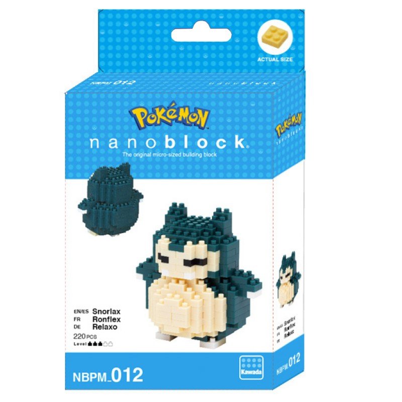 POKEMON - Ronflex - Figurine Nanoblock 10cm