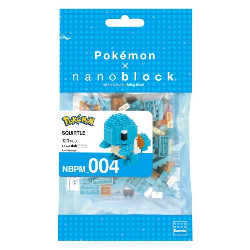 POKEMON - Carapuce - Figurine Nanoblock 10cm