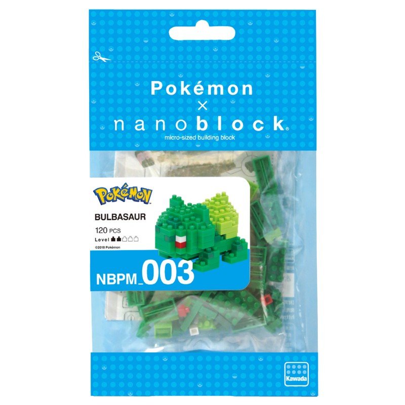 POKEMON - Bulbizarre - Figurine Nanoblock 10cm