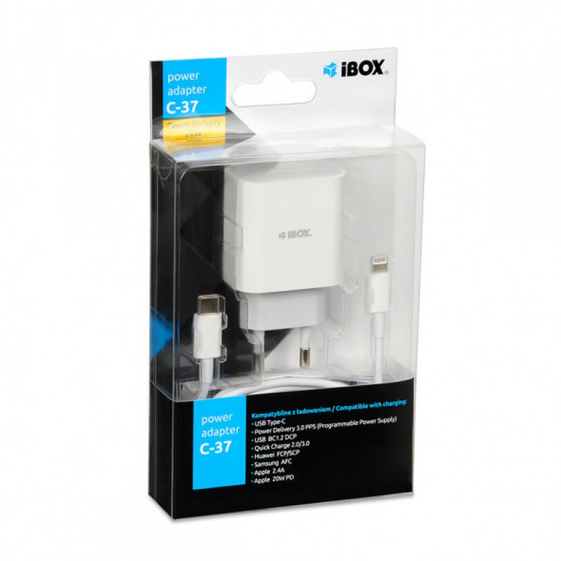 iBox C-37 Universal White USB Fast charging Indoor