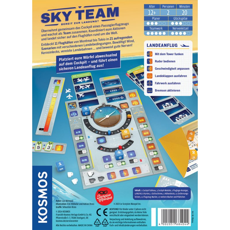 Kosmos Sky Team 20 min Board game Travel/adventure