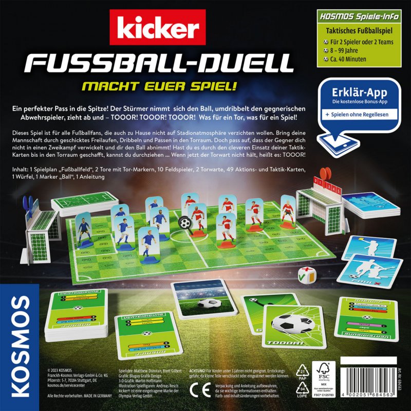 Kosmos Kicker Fußball-Duell
