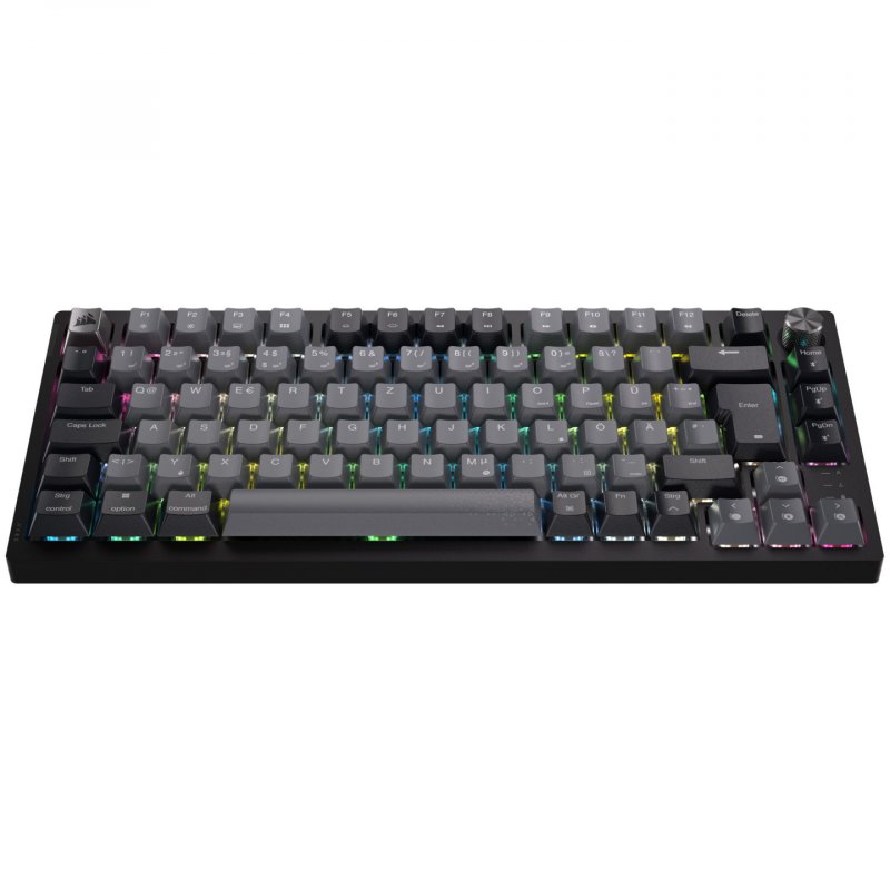 Corsair Gaming K65 Plus Wireless 75% RGB Gaming Tastatur, MLX RED - schwarz, grau