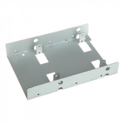 Berceau SilverStone compatible SST-SDP08-Lite double 2"1/2 dans une baie de 3"1/2 (Argent)