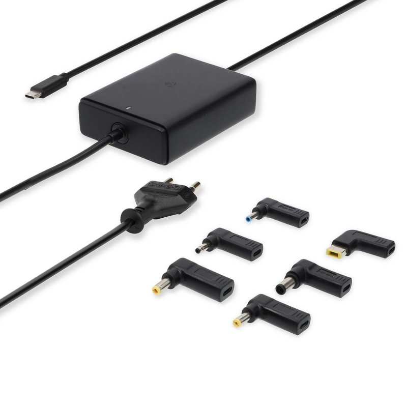 Nedis Notebook Adapter Netzteil| GaN | 65 W | 5 / 9 / 12 / 15 / 20 V DC | 2.4 / 3.0 / 3.25 A | Benutzt für: Notebook /
