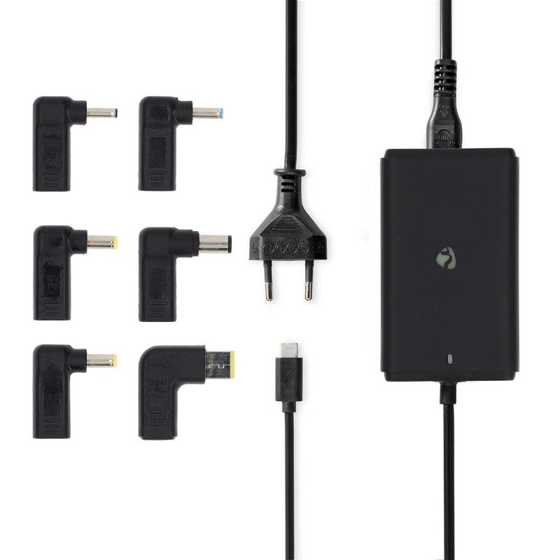 Nedis Notebook Adapter Netzteil| GaN | 65 W | 5 / 9 / 12 / 15 / 20 V DC | 2.4 / 3.0 / 3.25 A | Benutzt für: Notebook /
