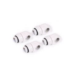 Alphacool Eiszapfen L-Verbinder drehbar G1/4 AG auf G1/4 IG - 4pcs Set White