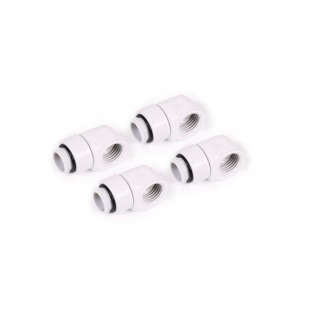 Alphacool Eiszapfen L-Verbinder drehbar G1/4 AG auf G1/4 IG - 4pcs Set White