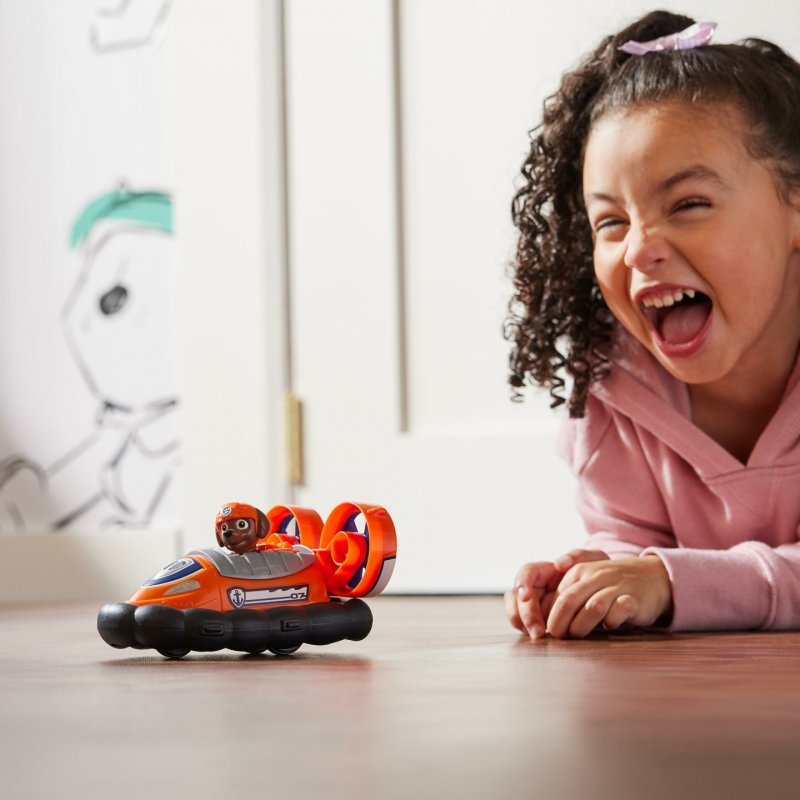 PAW Patrol , Zuma’s Hovercraft, Toy Vehicle with Collectible Action Figure, Sustainably Minded Kids Toys for Boys &