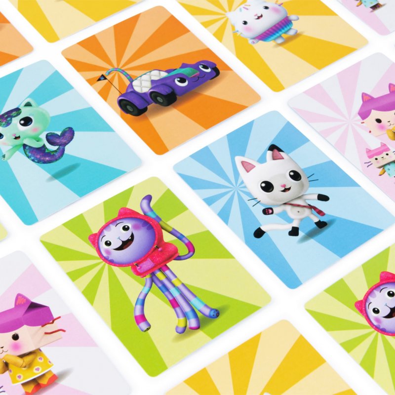 Games Gabby’s Dollhouse, Match-ical Dollhouse Game 2-Player Memory Matching Card Game Board Game Based on the Netflix