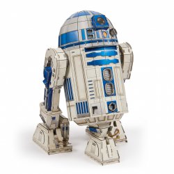 4D Build, Star Wars R2-D2 Cardstock Model Kit 201 Pcs | Star Wars Toys Desk Decor | Building Toys | 3D Model Kits for