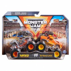 Monster Jam , Monster trucks en métal moulé Max D Vs. El Toro Loco officiels, échelle 1:64, jouets pour garçons à