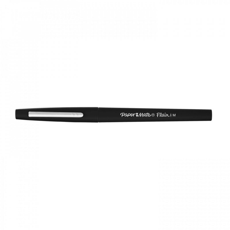 Paper Mate - Flair felt tip pen M Black (5 pack) (2028909)