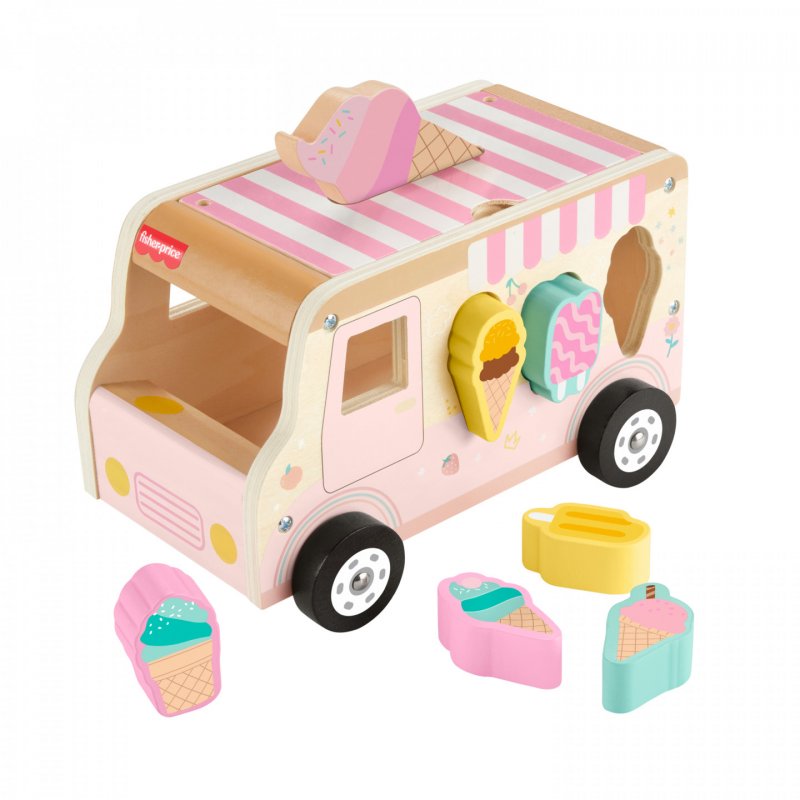 Fisher-Price – Trieur de Formes en Bois Camion de Glace