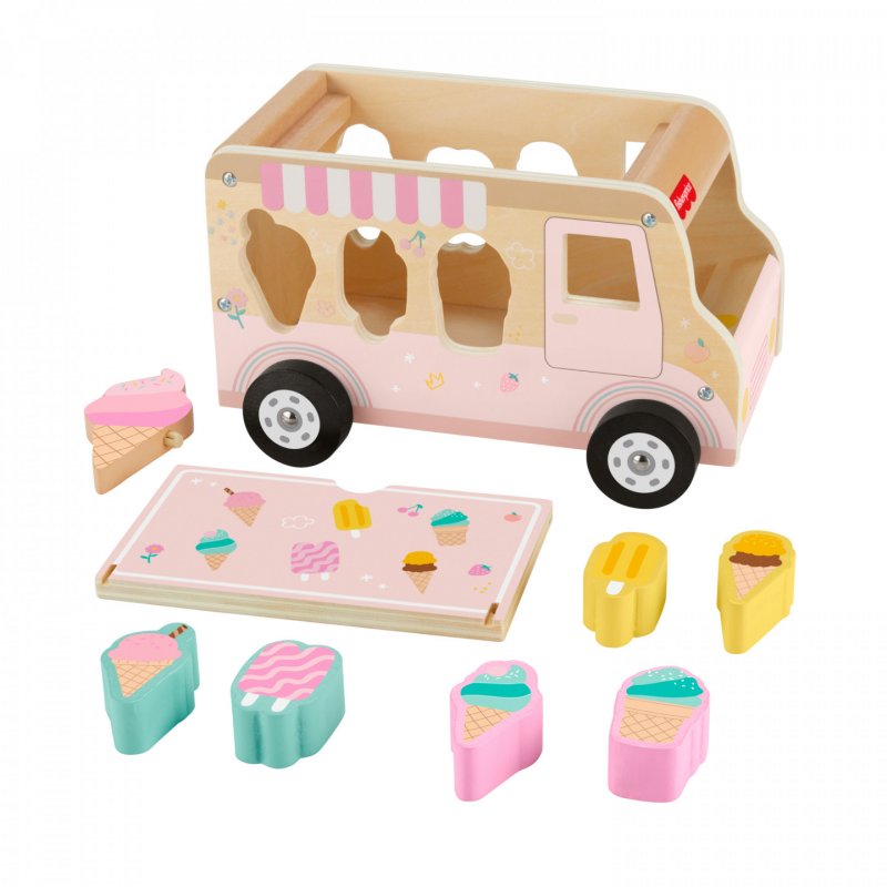 Eiscreme-Formensortierer aus Holz
