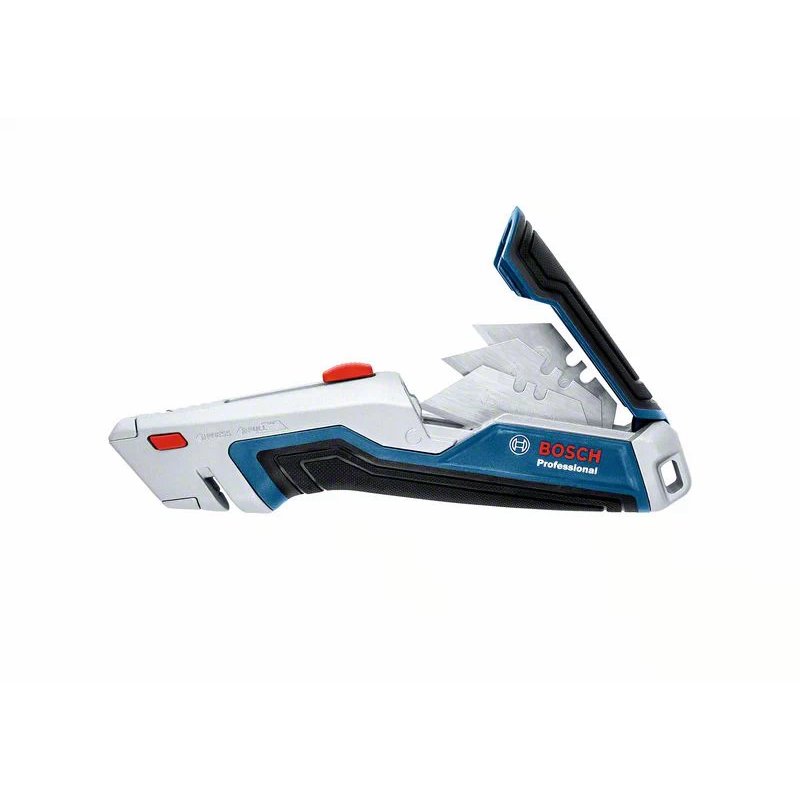 Bosch 1 600 A02 7M4 couteau à lame rétractable Bleu, Acier inoxydable Couteau à lame repliable