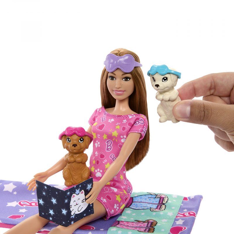 Barbie – Coffret Soirée Pyjama Chiots
