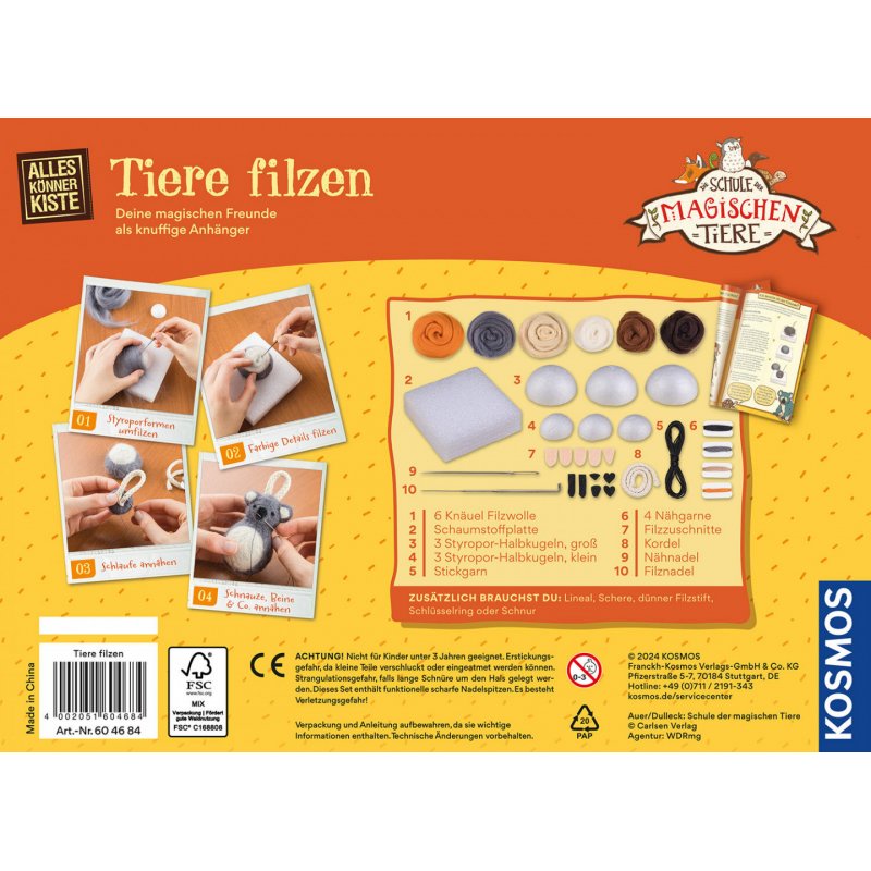 Die Schule der magischen Tiere - Tiere filzen