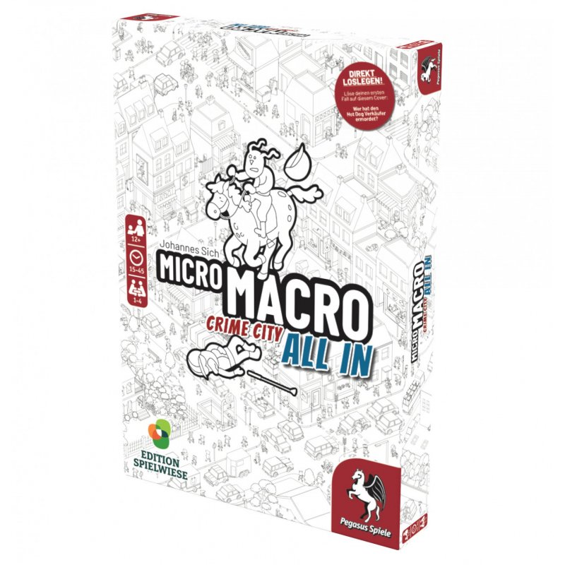 Pegasus Spiele MicroMacro: Crime City 3 - All in MicroMacro: Crime City 3 – All In Board game Detective